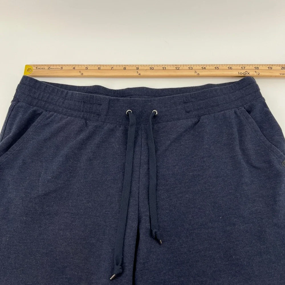 Eddie Bauer Mens Navy Heather Knit Lounge Shorts XL Drawstring ELS2022S